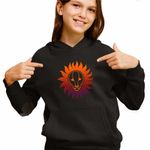 Fashion, accesorii si bijuterii - Copii - Imbracaminte copii - Pulovere si hanorace copii - Hanorac Copii Fete Leu Horoscop Zodie Astrologie Leo, negru, marime XL Copii - Infinity.ro