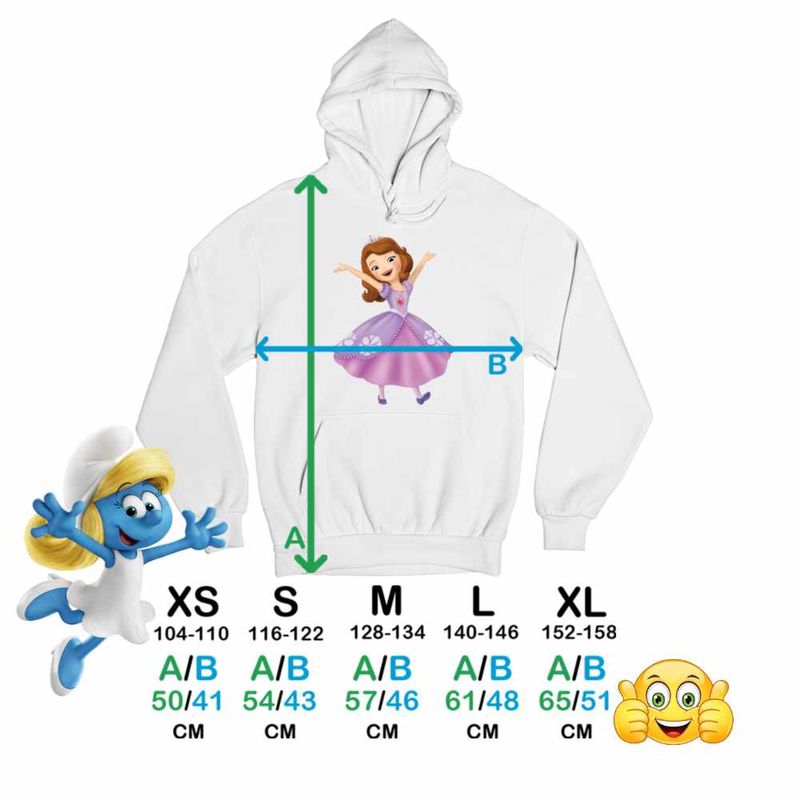 Fashion, accesorii si bijuterii - Copii - Imbracaminte copii - Pulovere si hanorace copii - Hanorac Copii Baieti Sofia the First, Sofia Intai, alb, marime M Copii - Infinity.ro