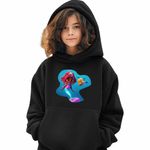 Fashion, accesorii si bijuterii - Copii - Imbracaminte copii - Pulovere si hanorace copii - Hanorac Copii Fete Ariel Flounder Disney Mica Sirena, negru, marime XL Copii - Infinity.ro