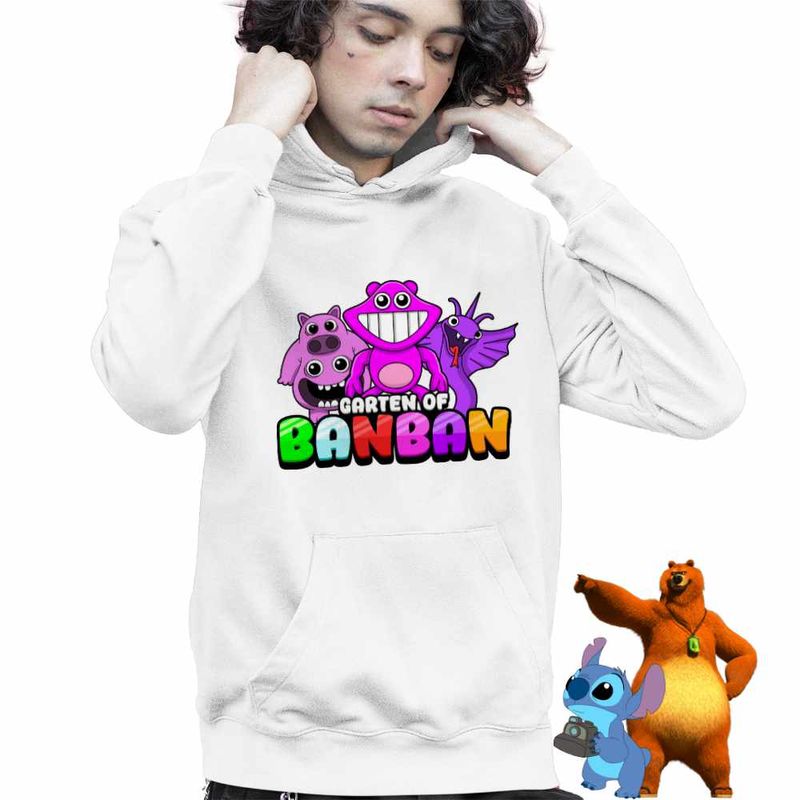 Fashion, accesorii si bijuterii - Copii - Imbracaminte copii - Pulovere si hanorace copii - Hanorac Copii Baieti Banban Pigster Larry Steve, alb, marime XL Copii - Infinity.ro