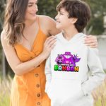 Fashion, accesorii si bijuterii - Copii - Imbracaminte copii - Pulovere si hanorace copii - Hanorac Copii Baieti Banban Pigster Larry Steve, alb, marime XL Copii - Infinity.ro