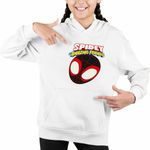 Fashion, accesorii si bijuterii - Copii - Imbracaminte copii - Pulovere si hanorace copii - Hanorac Copii Fete Spin Paienjenelul Marvel, alb, marime S Copii - Infinity.ro
