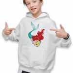 Fashion, accesorii si bijuterii - Copii - Imbracaminte copii - Pulovere si hanorace copii - Hanorac Copii Baieti Ariel Flounder Best Friends Flander, alb, marime L Copii - Infinity.ro