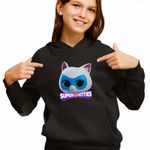 Fashion, accesorii si bijuterii - Copii - Imbracaminte copii - Pulovere si hanorace copii - Hanorac Copii Fete Bitsy Super Pisicute Disney, negru, marime XL Copii - Infinity.ro
