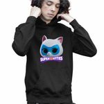 Fashion, accesorii si bijuterii - Copii - Imbracaminte copii - Pulovere si hanorace copii - Hanorac Copii Baieti Bitsy Super Pisicute Disney, negru, marime M Copii - Infinity.ro