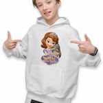 Fashion, accesorii si bijuterii - Copii - Imbracaminte copii - Pulovere si hanorace copii - Hanorac Copii Baieti Sofia Intai Iepuras, Sofia the First, alb, marime S Copii - Infinity.ro