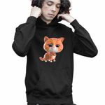 Fashion, accesorii si bijuterii - Copii - Imbracaminte copii - Pulovere si hanorace copii - Hanorac Copii Baieti SuperKitties Ginny Super Pisicute, negru, marime S Copii - Infinity.ro