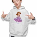 Fashion, accesorii si bijuterii - Copii - Imbracaminte copii - Pulovere si hanorace copii - Hanorac Copii Baieti Sofia Intai Alearga Vesela, alb, marime M Copii - Infinity.ro