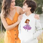 Fashion, accesorii si bijuterii - Copii - Imbracaminte copii - Pulovere si hanorace copii - Hanorac Copii Baieti Sofia Intai Alearga Vesela, alb, marime M Copii - Infinity.ro