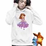 Fashion, accesorii si bijuterii - Copii - Imbracaminte copii - Pulovere si hanorace copii - Hanorac Copii Baieti Sofia Intai Alearga Vesela, alb, marime M Copii - Infinity.ro