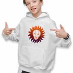 Fashion, accesorii si bijuterii - Copii - Imbracaminte copii - Pulovere si hanorace copii - Hanorac Copii Baieti Leu Horoscop Zodie Astrologie Leo, alb, marime XS Copii - Infinity.ro