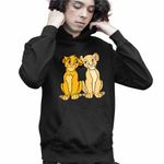 Fashion, accesorii si bijuterii - Copii - Imbracaminte copii - Pulovere si hanorace copii - Hanorac Copii Baieti Nala Simba Best Friends Lion King, negru, marime L Copii - Infinity.ro