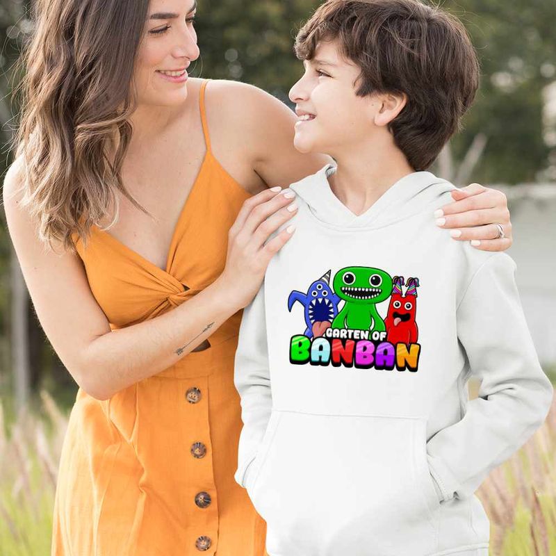 Fashion, accesorii si bijuterii - Copii - Imbracaminte copii - Pulovere si hanorace copii - Hanorac Copii Baieti Garden of Banban Nabnab Jumbo, alb, marime S Copii - Infinity.ro