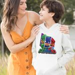 Fashion, accesorii si bijuterii - Copii - Imbracaminte copii - Pulovere si hanorace copii - Hanorac Copii Baieti Eroi in Pijamale PJ Masks Team, alb, marime XL Copii - Infinity.ro