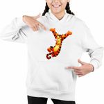 Fashion, accesorii si bijuterii - Copii - Imbracaminte copii - Pulovere si hanorace copii - Hanorac Copii Fete Tigrul Tigger Ursuletul Winnie the Pooh Puh, alb, marime XS Copii - Infinity.ro