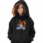Fashion, accesorii si bijuterii - Copii - Imbracaminte copii - Pulovere si hanorace copii - Hanorac Copii Fete Grizzy Lemingi Brainrot Tung Sahur Tralalero Wukong, negru, marime XS Copii - Infinity.ro