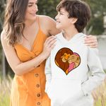 Fashion, accesorii si bijuterii - Copii - Imbracaminte copii - Pulovere si hanorace copii - Hanorac Copii Baieti Regele Leu Love, alb, marime XL Copii - Infinity.ro
