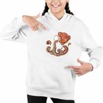 Fashion, accesorii si bijuterii - Copii - Imbracaminte copii - Pulovere si hanorace copii - Hanorac Copii Fete Varsator Zodiac Horoscop Aquarius Mandala Astrologie, alb, marime L Copii - Infinity.ro