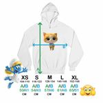 Fashion, accesorii si bijuterii - Copii - Imbracaminte copii - Pulovere si hanorace copii - Hanorac Copii Fete SuperKitties Sclipi Sparks Super Pisicute, alb, marime L Copii - Infinity.ro