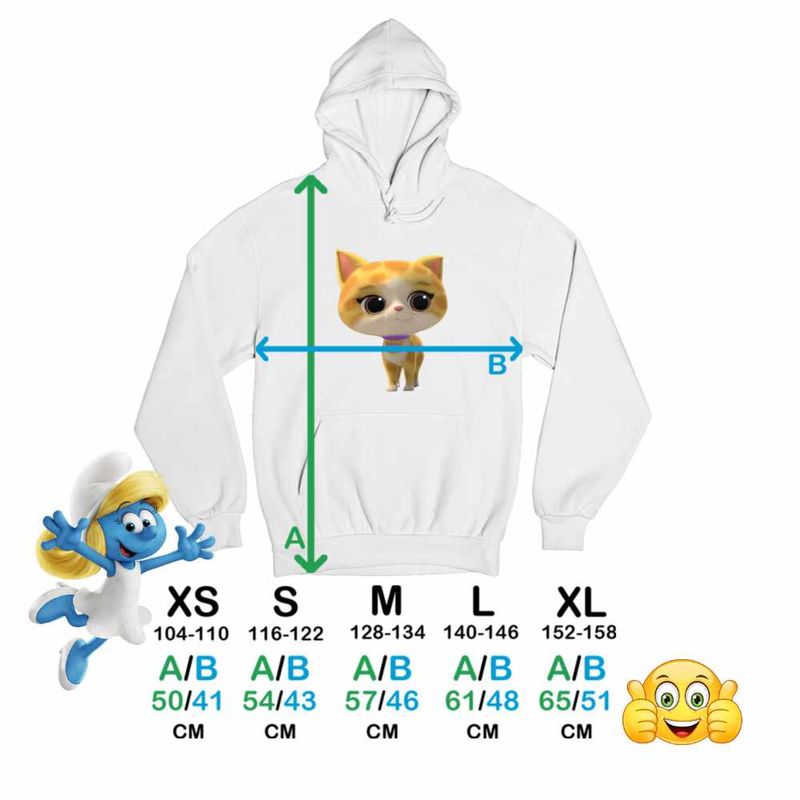 Fashion, accesorii si bijuterii - Copii - Imbracaminte copii - Pulovere si hanorace copii - Hanorac Copii Fete SuperKitties Sclipi Sparks Super Pisicute, alb, marime L Copii - Infinity.ro