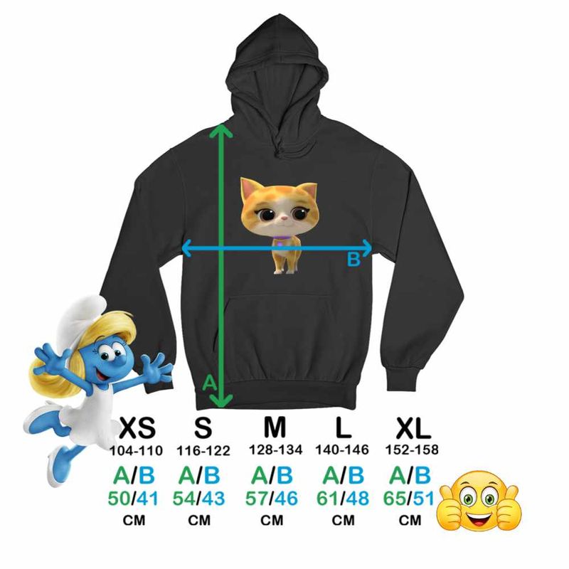 Fashion, accesorii si bijuterii - Copii - Imbracaminte copii - Pulovere si hanorace copii - Hanorac Copii Baieti SuperKitties Sclipi Sparks Super Pisicute, negru, marime L Copii - Infinity.ro