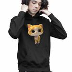 Fashion, accesorii si bijuterii - Copii - Imbracaminte copii - Pulovere si hanorace copii - Hanorac Copii Baieti SuperKitties Sclipi Sparks Super Pisicute, negru, marime L Copii - Infinity.ro