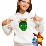 Fashion, accesorii si bijuterii - Copii - Imbracaminte copii - Pulovere si hanorace copii - Hanorac Copii Fete Hulk Spidey Marvel hulc, alb, marime XL Copii - Infinity.ro