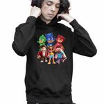 Fashion, accesorii si bijuterii - Copii - Imbracaminte copii - Pulovere si hanorace copii - Hanorac Copii Baieti PJ Masks Roblox Minecraft, negru, marime L Copii - Infinity.ro