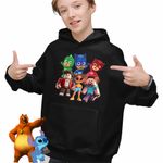 Fashion, accesorii si bijuterii - Copii - Imbracaminte copii - Pulovere si hanorace copii - Hanorac Copii Baieti PJ Masks Roblox Minecraft, negru, marime L Copii - Infinity.ro