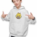 Fashion, accesorii si bijuterii - Copii - Imbracaminte copii - Pulovere si hanorace copii - Hanorac Copii Baieti Squishmallows Albina Squish, alb, marime L Copii - Infinity.ro