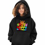 Fashion, accesorii si bijuterii - Copii - Imbracaminte copii - Pulovere si hanorace copii - Hanorac Copii Fete Sprunki Happy Birthday Gamer, negru, marime XL Copii - Infinity.ro