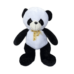 Jucarii, Copii si Bebe - Jucarii si jocuri - Jucarii de plus - Jucarie de plus Panda cu funda aurie, 30 CM - Infinity.ro