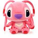 Jucarii, Copii si Bebe - Jucarii si jocuri - Jucarii de plus - Jucarie de Plus Tip Stitch Roz, Model Angel, 35 cm, Moale si Pufoasa, Cadou pentru Copii - Infinity.ro