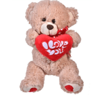 Jucarii, Copii si Bebe - Jucarii si jocuri - Jucarii de plus - Jucarie de plus, Ursulet cu inima, 20-40cm, Bej - Infinity.ro