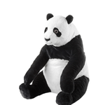 Jucarii, Copii si Bebe - Jucarii si jocuri - Jucarii de plus - Jucarie de plus, Ursulet Panda, Negru/Alb, 40-60 cm - Infinity.ro