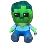 Jucarii, Copii si Bebe - Jucarii si jocuri - Jucarii de plus - Jucarie de plus, Zombie, 27 cm, Verde-Albastru - Infinity.ro