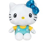 Jucarii, Copii si Bebe - Jucarii si jocuri - Jucarii de plus - Jucarie din plus Hello Kitty cu salopeta vernil, Editie aniversara, 16 cm - Infinity.ro