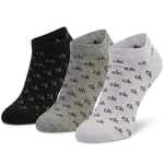 Fashion, accesorii si bijuterii - Barbati - Lenjerie si pijamale barbati - Sosete si ciorapi barbati - Set 3 perechi sosete la glezna Calvin Klein, alb, negru, gri, marimea 41-46 - Infinity.ro
