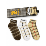 Fashion, accesorii si bijuterii - Barbati - Lenjerie si pijamale barbati - Sosete si ciorapi barbati - Set 6 perechi sosete scurte la glezna Burberry, unisex, marime universala - Infinity.ro