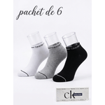 Fashion, accesorii si bijuterii - Barbati - Lenjerie si pijamale barbati - Sosete si ciorapi barbati - Set 6 perechi sosete scurte la glezna Calvin Klein, unisex, marime universala - Infinity.ro