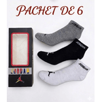 Fashion, accesorii si bijuterii - Barbati - Lenjerie si pijamale barbati - Sosete si ciorapi barbati - Set 6 perechi sosete scurte la glezna Jordan, unisex, marime universala - Infinity.ro