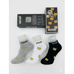 Fashion, accesorii si bijuterii - Barbati - Lenjerie si pijamale barbati - Sosete si ciorapi barbati - Set 6 perechi sosete scurte la glezna Love Moschino, unisex, marime universala - Infinity.ro