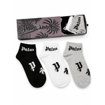 Fashion, accesorii si bijuterii - Barbati - Lenjerie si pijamale barbati - Sosete si ciorapi barbati - Set 6 perechi sosete scurte la glezna Palm Angels, unisex, marime universala - Infinity.ro