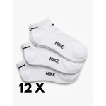 Fashion, accesorii si bijuterii - Barbati - Lenjerie si pijamale barbati - Sosete si ciorapi barbati - Set 12 perechi sosete la glezna Nike, alb cu verde, marimea 41-46 - Infinity.ro