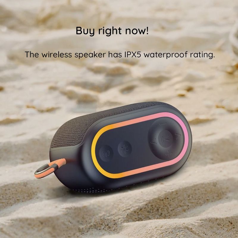 TV, Audio-Video si Foto - Portabile audio - Boxe portabile - Havit - Wireless Speaker (SK809BT) - USB-C, Bluetooth 5.3, TWS, TF, USB, FM, AUX, Hands-Free Call, RGB, IPX5, 1200mAh - Violet - Infinity.ro