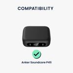 TV, Audio-Video si Foto - Portabile audio - Casti audio - Husa casti Kwmobile pentru Anker Soundcore P41i, protectie la zgarieturi, Silicon, negru - Infinity.ro