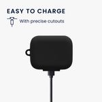TV, Audio-Video si Foto - Portabile audio - Casti audio - Husa casti Kwmobile pentru Anker Soundcore P41i, protectie la zgarieturi, Silicon, negru - Infinity.ro
