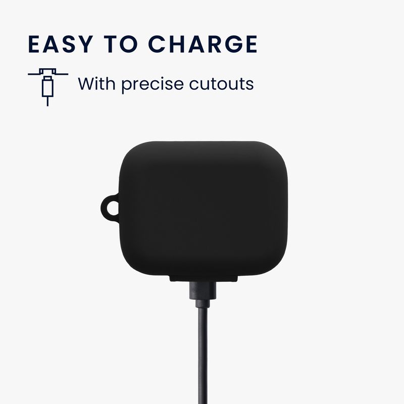TV, Audio-Video si Foto - Portabile audio - Casti audio - Husa casti Kwmobile pentru Anker Soundcore P41i, protectie la zgarieturi, Silicon, negru - Infinity.ro