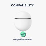 TV, Audio-Video si Foto - Portabile audio - Casti audio - Husa casti Kwmobile pentru Google Pixel Buds 2a, protectie la zgarieturi, Silicon, albastru - Infinity.ro
