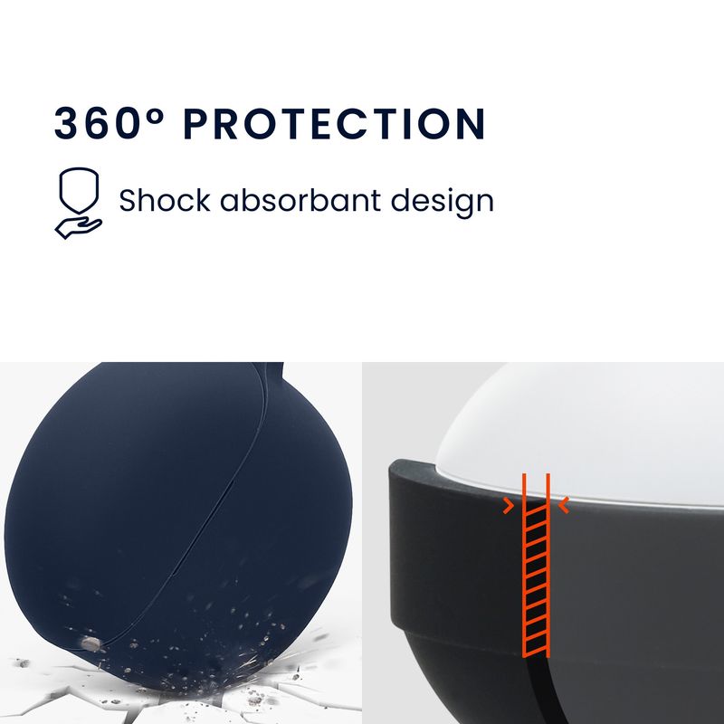 TV, Audio-Video si Foto - Portabile audio - Casti audio - Husa casti Kwmobile pentru Google Pixel Buds 2a, protectie la zgarieturi, Silicon, albastru - Infinity.ro